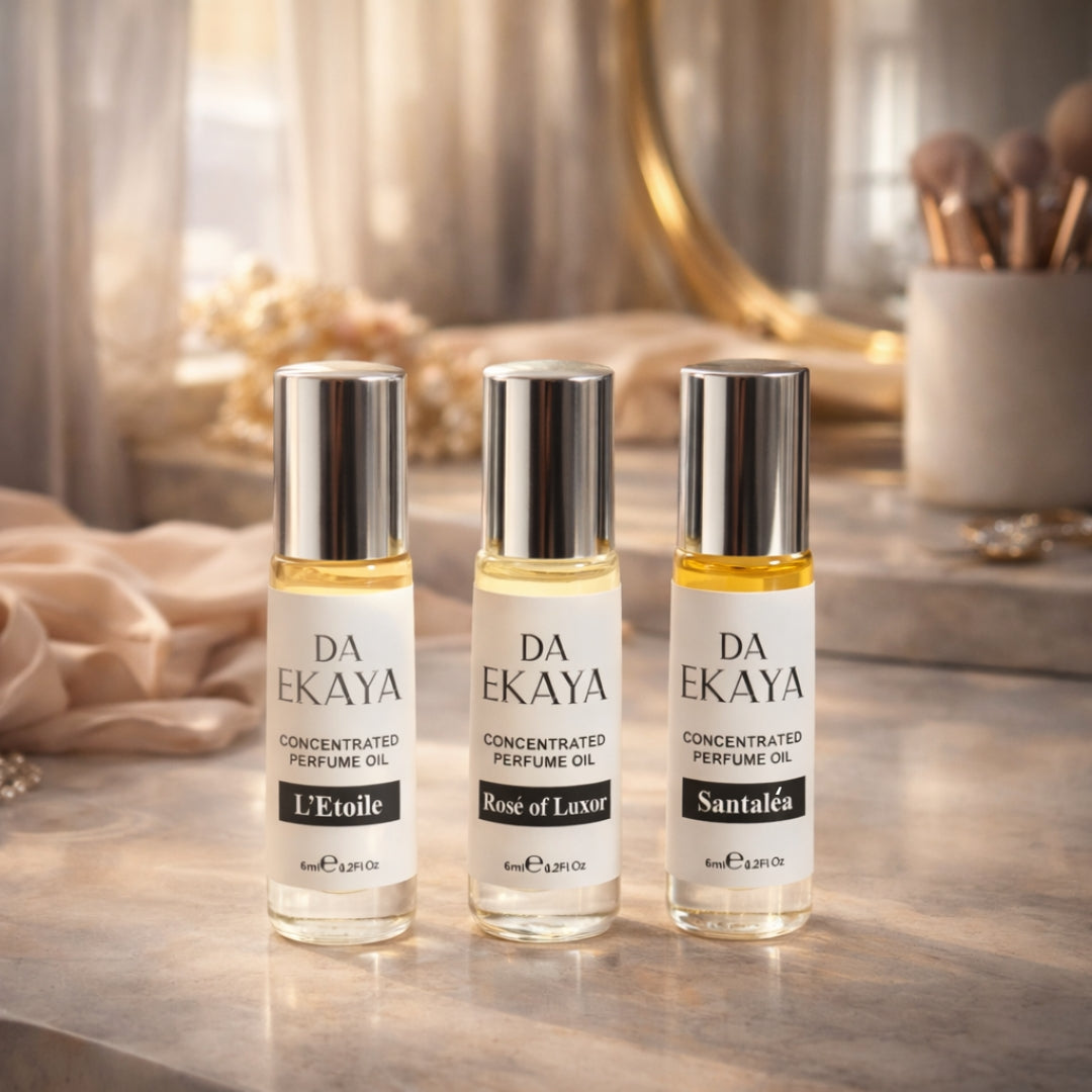 Women’s Attar Gift Set – 3 x 6ML (Rosé of Luxor • L’Etoile • Santaléa)
