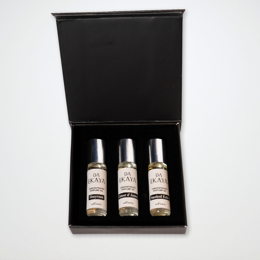 Unisex Attar Gift Set – 3 x 6ML (Zahoor d’ Jannat • Shayraan • Smoked Echo)