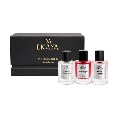 Women’s Perfume Gift Set – Floral Charm · Midnight Seduction · Scarlet Spell (3 x 30ML)