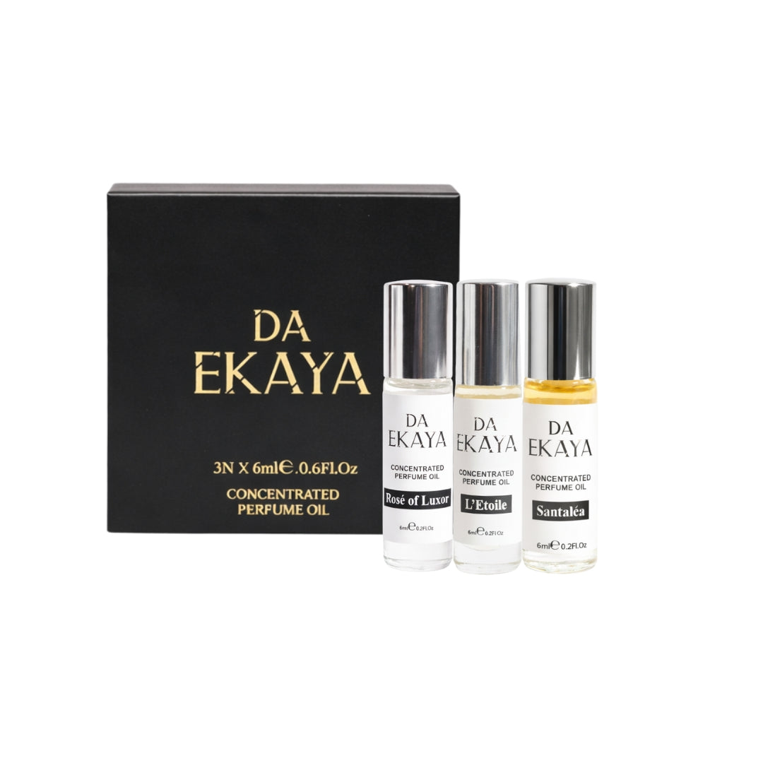 Women’s Attar Gift Set – 3 x 6ML (Rosé of Luxor • L’Etoile • Santaléa)