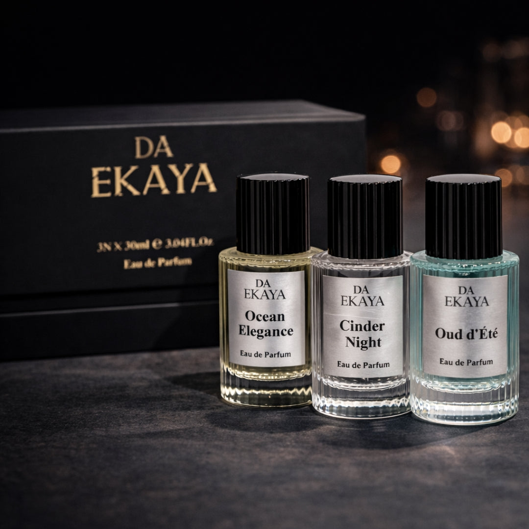 Men’s Perfume Gift Set – Ocean Elegance · Cinder Night · Oud d’Été (3 x 30ML)