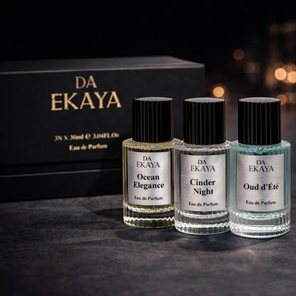 Men’s Perfume Gift Set – Ocean Elegance · Cinder Night · Oud d’Été (3 x 30ML)