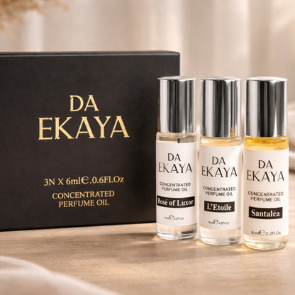 Women’s Attar Gift Set – 3 x 6ML (Rosé of Luxor • L’Etoile • Santaléa)