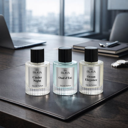 Men’s Perfume Gift Set – Ocean Elegance · Cinder Night · Oud d’Été (3 x 30ML)