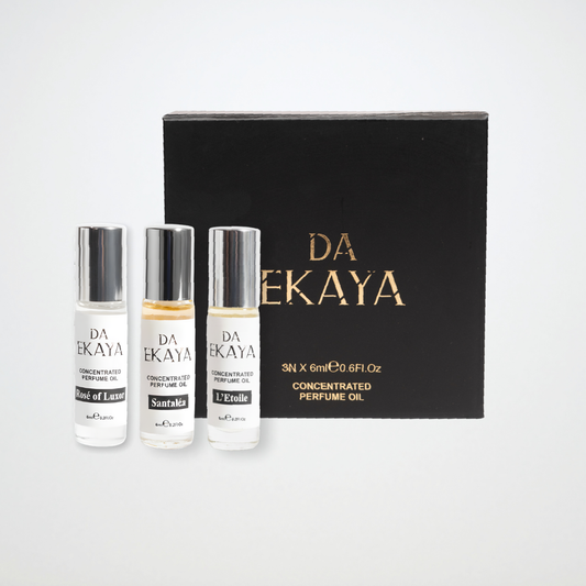 Women’s Attar Gift Set – 3 x 6ML (Rosé of Luxor • L’Etoile • Santaléa)