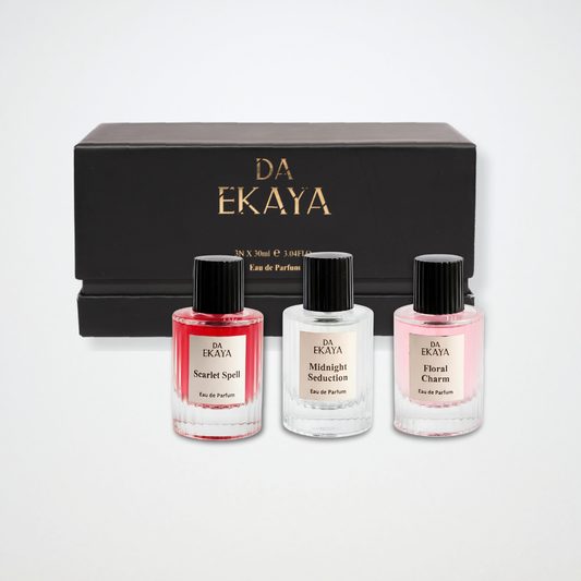 Women’s Perfume Gift Set – Floral Charm · Midnight Seduction · Scarlet Spell (3 x 30ML)